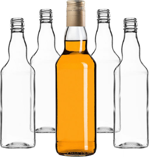 Glass Bottle 500ml Long Golden Cap 1 Pc