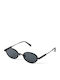 Oscar & Frank Oxf Provenza Unisex Sonnenbrillen mit Schwarzem Metallischen Rahmen und Schwarzem Glas