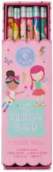 Floss & Rock Set Aus Sechs Buntstiften Meerjungfrauen 52p6356 Floss & Rock Set Aus Sechs Buntstiften Meerjungfrauen 52p6356