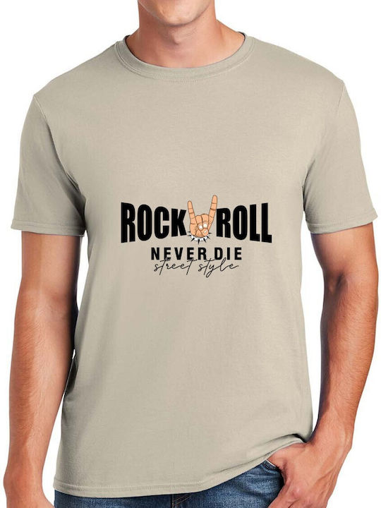 T-shirt Rock Roll Never Die Street Style Pop Cu...
