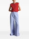 Women's Sleeveless Red Sweater