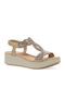 Women's Flat Sandals Flatforms Rose Gold