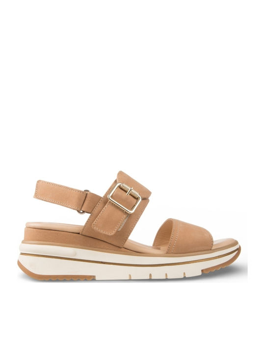 Sandale Casual Damă Flatforme Maro