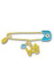Atofio Kosmima Children's Safety Pin Charm From 9K Gold For Boy