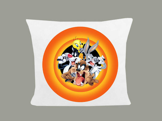 Μαξιλάρι Διάσταση 40x40cm Looney Tunes Λευκό