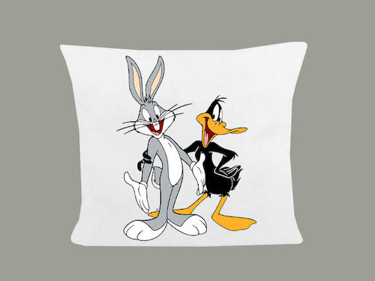 Μαξιλάρι Διάσταση 40x40cm Looney Tunes Λευκό