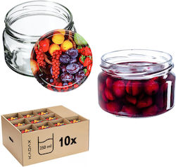 Kadax Glas Gefäß mit Deckel 250ml (10 Stück)