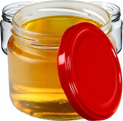 Kadax Βαζάκι Γυάλινο με Καπάκι 330ml (10τμχ)