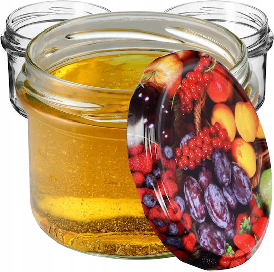 Kadax Βαζάκι Γυάλινο με Καπάκι 235ml (10τμχ)