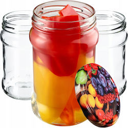 Kadax Стъклен Буркан с Капак 315ml (10бр)