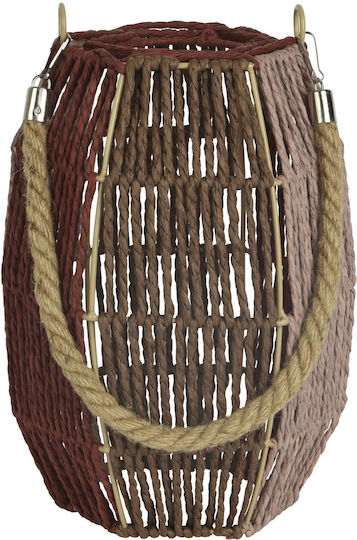 Kaemingk Metallic Brown Lantern 21x27cm
