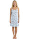Caress Summer Cotton Women's Light Blue Nightgown