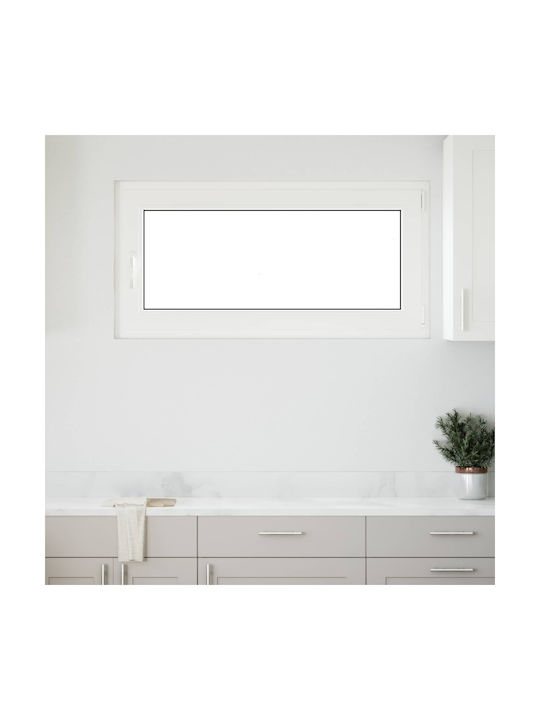 vidaXL Aufklappbares PVC Fenster Risor P120xH60cm