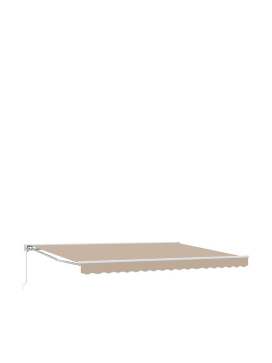 vidaXL Terrasse Zelt mit LEDs Beiges 4x3.5m