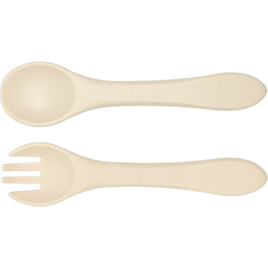 Queen Mother Baby Set with Fork Soft Bites from Silicone 2 Pieces