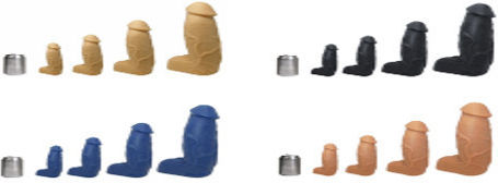 Μεγάλο Ρεαλιστικό Dildo Σιλικόνης Φλέβες Uterus Grinder Platinum Silicone Large Realistic Dildo Veins 25,4 Cm Μπλε