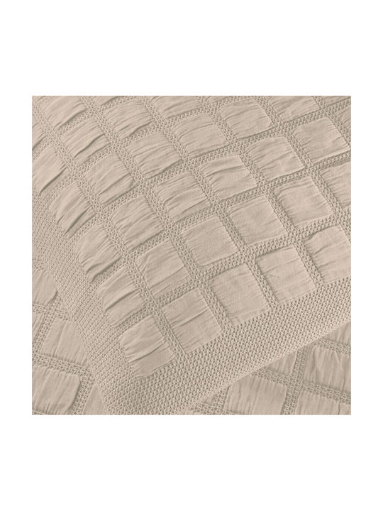 Down Town Home Μαξιλάρι Καναπέ 1186 από 100% Βαμβάκι Beige 40x60εκ.