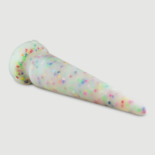 Large Silicone Anal Dildo Colon Tickler Platinum Silicone Large Anal Dildo 41 Cm Confetti