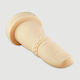 Large Finger Gape Silicone Just One Finger Large Platinum Silicone Gape Dildo 28 Cm Natural