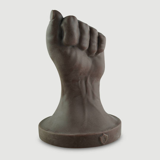 Μπουνιά Fisting Σιλικόνης Closed Fist Large Platinum Silicone Fisting Dildo 18 Cm Καφέ