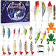 Fishing Bait Advent Calendar Set 24 Days Gift Men