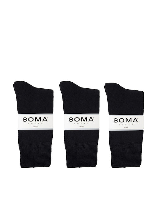 Soma Socks Casual Damen Socken Schwarz 3er Pack SS3099