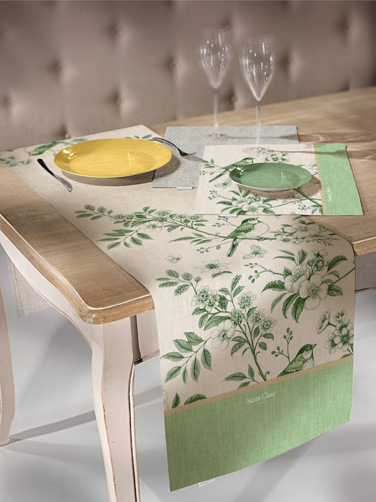 Saint Clair Ράνερ Αλέκιαστο Verde 40x160εκ.