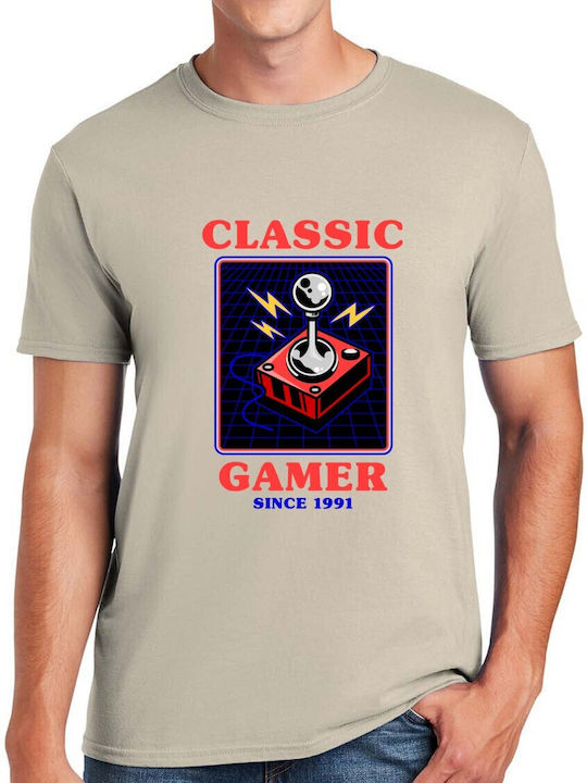 T-shirt Classic Gamer Since 1991 Pop Culture Sand
