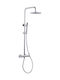 Katsamakos Shower Column with Bathtub Mixer Silver