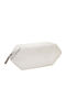 Silver Saffiano Pouch