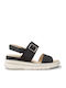 Γυναικεία Σανδάλια Flatforms Navy Μπλε
