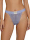 Women's String With Purple Lace