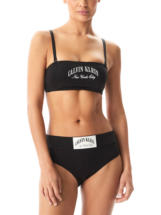 Calvin Klein Ψηλόμεσο Slip Λευκο- Μαυρο