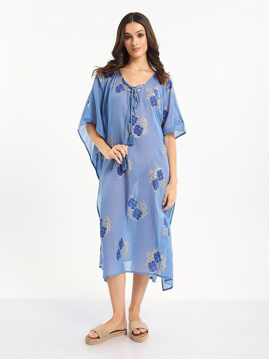 Ble Resort Collection Damenbademode Blau Damen Kaftan