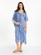 Ble Resort Collection Damenbademode Blau Damen Kaftan