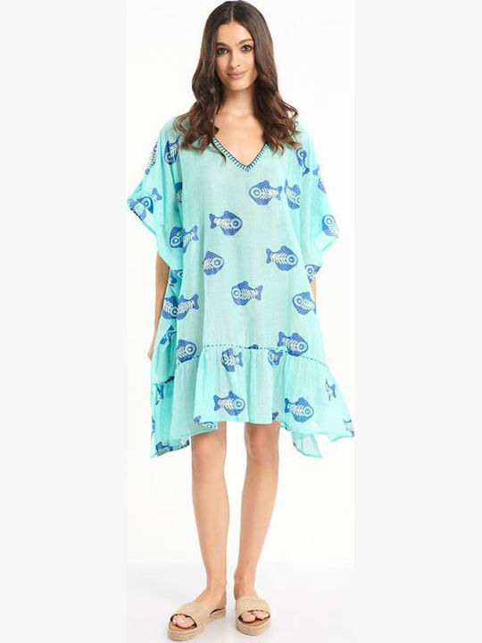 Ble Resort Collection Women's Turquoise Beach Caftan