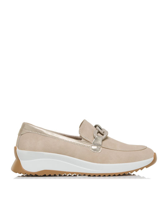 Women's Loafers in Beige Colour