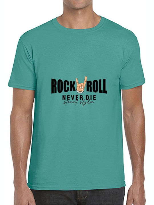 T-shirt Rock Roll Never Die Street Style Pop Cu...