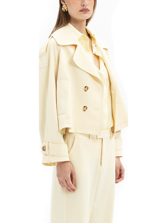 MY T Damen Gelbe Gabardine
