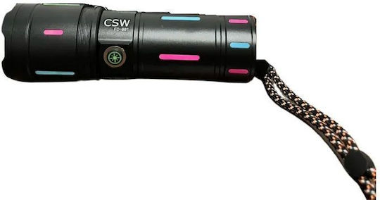 Rechargeable LED Flashlight with Maximum Brightness 2000lm