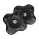 Yoga Jellies Pads Στήριξη Γόνατα & Καρπούς Black