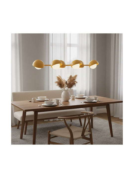 Emibig Boom Orange Ceiling Light for 6 G9 Bulbs