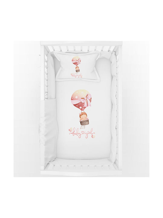 Bonjour Bebe Set Baby Crib Cotton White Sheets
