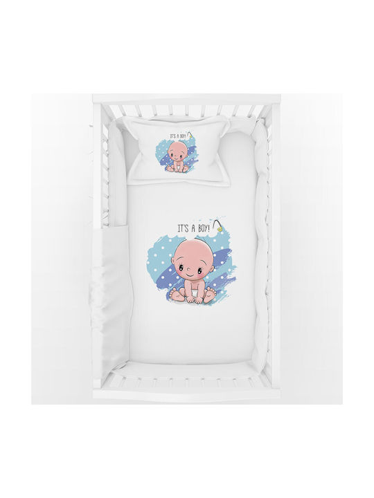 Bonjour Bebe Set Baby Crib Cotton White Sheets