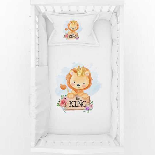 Bonjour Bebe Set Baby Crib Cotton White Sheets