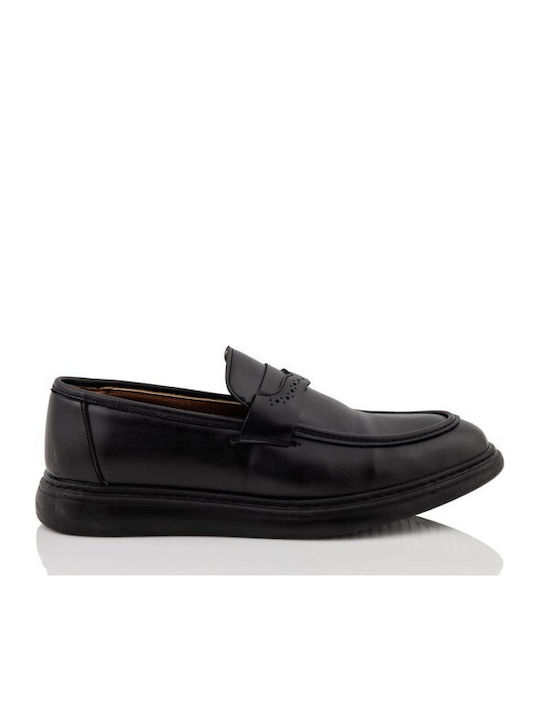 Boxer Ανδρικά Loafers σε Μαύρο Χρώμα