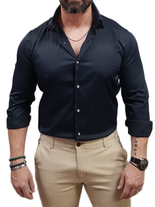 Vittorio Artist Μακρυμάνικo Πουκάμισο σε Στενή ...