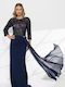 Maxi Dress for Wedding - Christening Blue