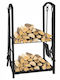 Raft Metalic De Depozitare Lemne 74x40x30cm Negru