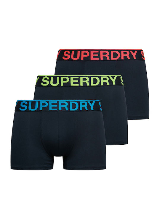 Superdry Men's Boxers B7y Eclipse Navy Neon 3 Pack
